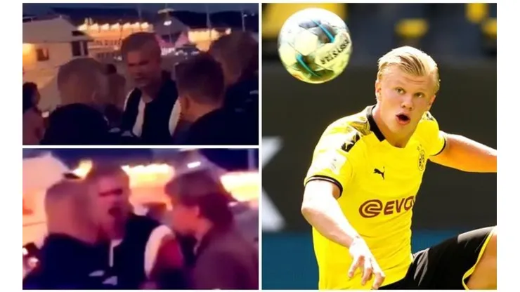 Erling Haaland viajó a Noruega a pasar sus vacaciones tras el final de la Bundesliga, y terminó involucrado en un confuso incidente en un club nocturno.