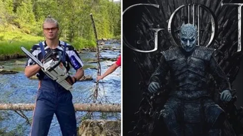 El noruego Erling Haaland encontró una graciosa manera de dejar atrás la polémica por su expulsión de una discoteca.