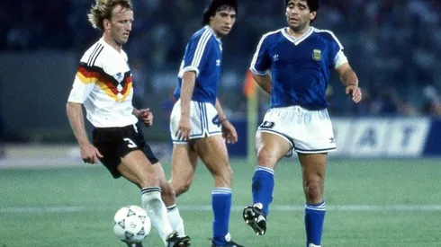 Brehme contra Argentina y Maradona en Italia 90.