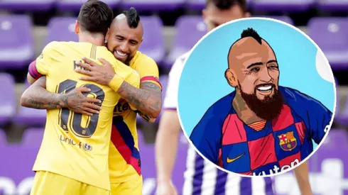 La Liga celebró a Vidal con un notable dibujo