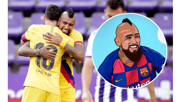 La Liga celebró a Vidal con un notable dibujo