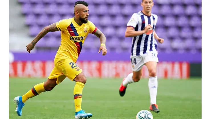 Arturo Vidal, figura del Barca ante el Valladolid