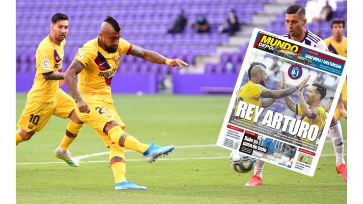 Vidal se roba la portada de MundoDeportivo tras su golazo
