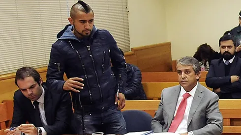 Vidal el día de la formalización en 2015