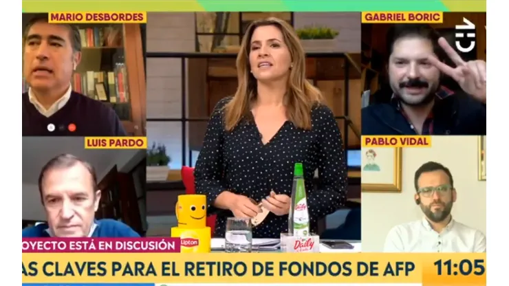 Gabriel Boric dejó a Montserrat Álvarez hablando sola.
