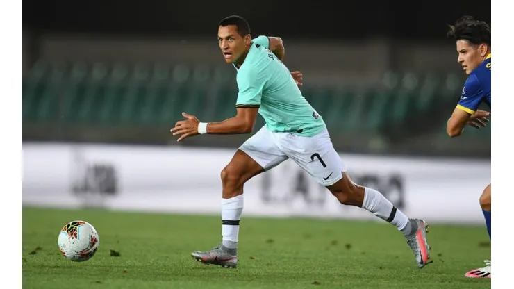 Alexis Sánchez fue titular y jugó un gran partido en Inter