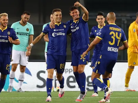 101 segundos de partido y golazo del Verona al Inter