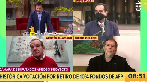 [VIDEO] Julio César Rodríguez deja sin palabras a senador Andrés Allamand