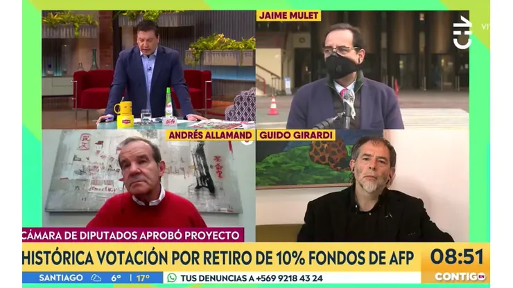 [VIDEO] Julio César Rodríguez deja sin palabras a senador Andrés Allamand