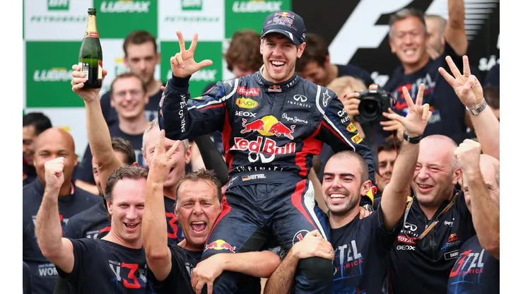 El piloto alemán Sebastián Vettel fue campeón del mundo con Red Bull durante cuatro años consecutivos.