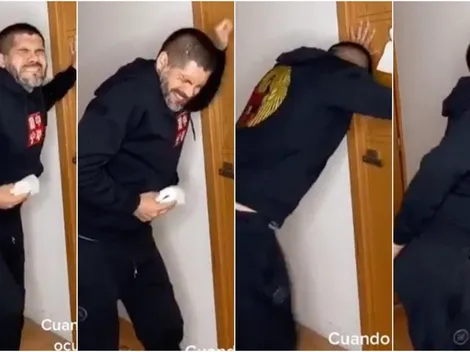 Choro Navia simula su ida al baño con Michael Jackson