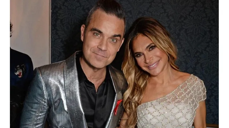 Robbie Williams y Ayda Field.