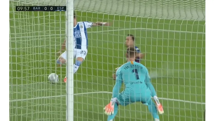 La tapada de Ter Stegen contra Espanyol.