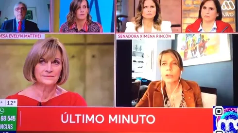 [VIDEO] Evelyn Matthei y Ximena Rincón se enfrentan duramente en matinal de Mega