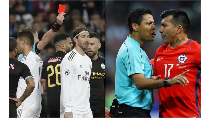 Sergio Ramos y Gary Medel aparecen en lo alto del ránking de más expulsiones del Siglo XXI