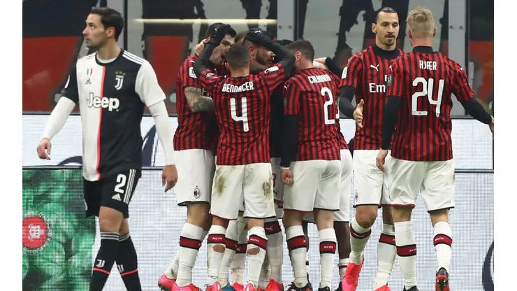 Milan y Zlatan Ibrahimovic celebran ante la Juventus de Cristiano Ronaldo.