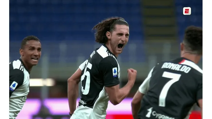 Adrien Rabiot marcó un verdadero golazo para Juventus
