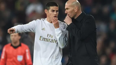 James y Zidane en el Real Madrid.