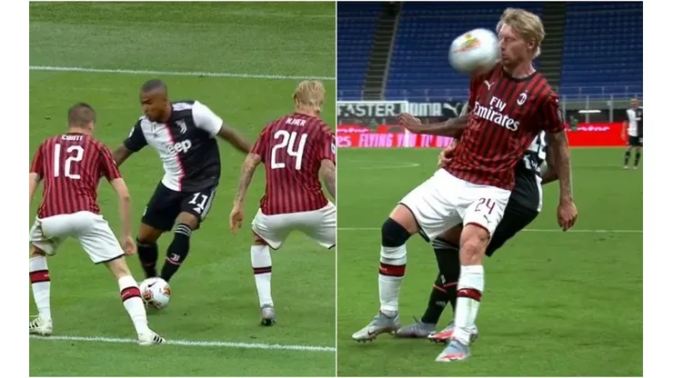 Jugadón de Douglas Costa y misil a la cara de Kjaer.
