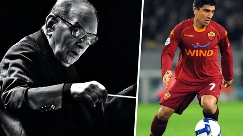 Morricone era hincha de la Roma y uno de sus ídolos era Pizarro.