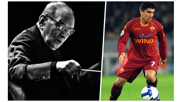 Morricone era hincha de la Roma y uno de sus ídolos era Pizarro.