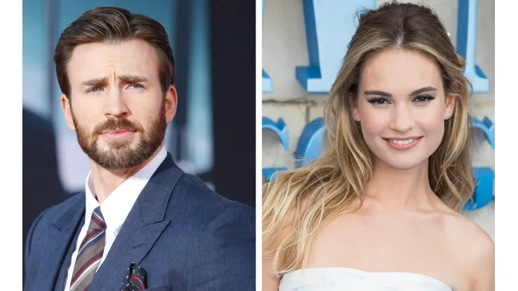 Chris Evans y Lily James había quebrado sus relaciones hace pocos meses.