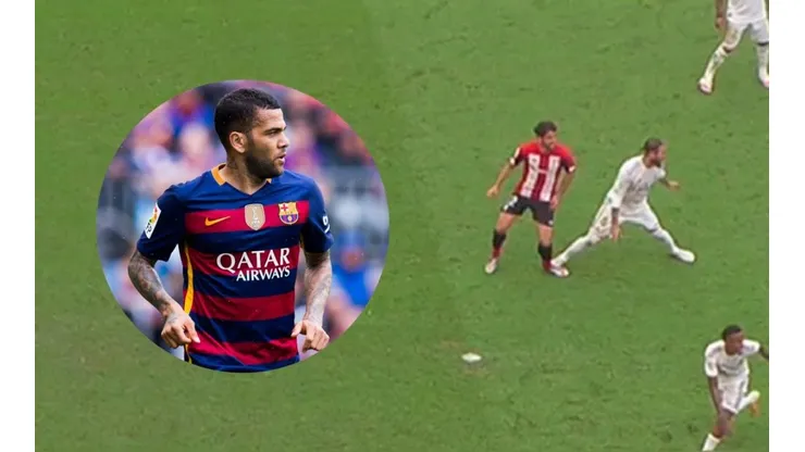 Dani Alves y la polémica del penal.