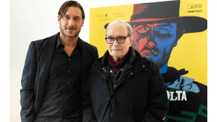 Morricone y Francesco Totti.