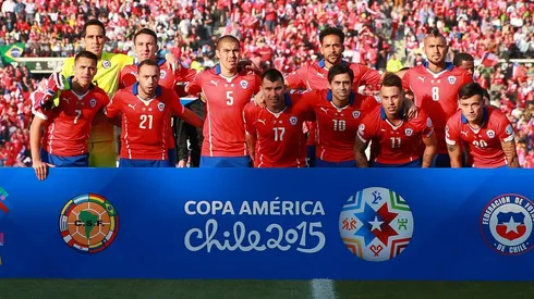 El once de Chile contra Argentina el 4 de julio de 2015.