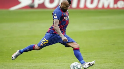 Arturo Vidal en el Barcelona contra Atlético Madrid.