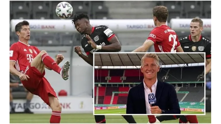 Schweinsteiger, campeón del mundo con Alemania, debutó con éxito como experto comentarista en la final de la DFB Pokal