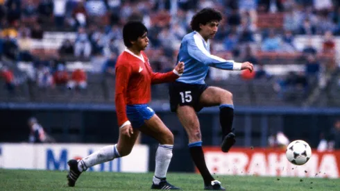Jorge Coke Contreras ante José Perdomo en la final de la Copa América 1987