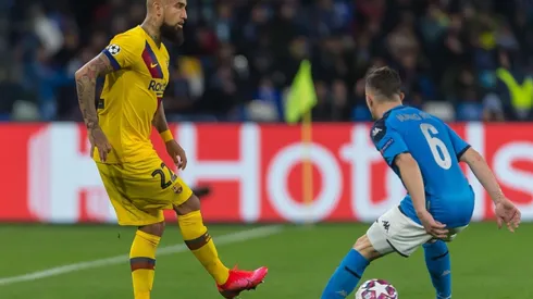 Arturo Vidal ante el Nápoli en Champions League
