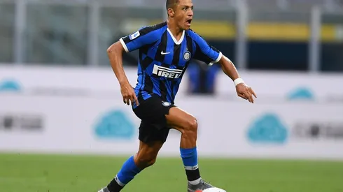 Alexis Sánchez frente a Brescia.