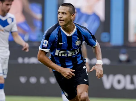 Alexis celebra "en silencio" su gran actuación con el Inter