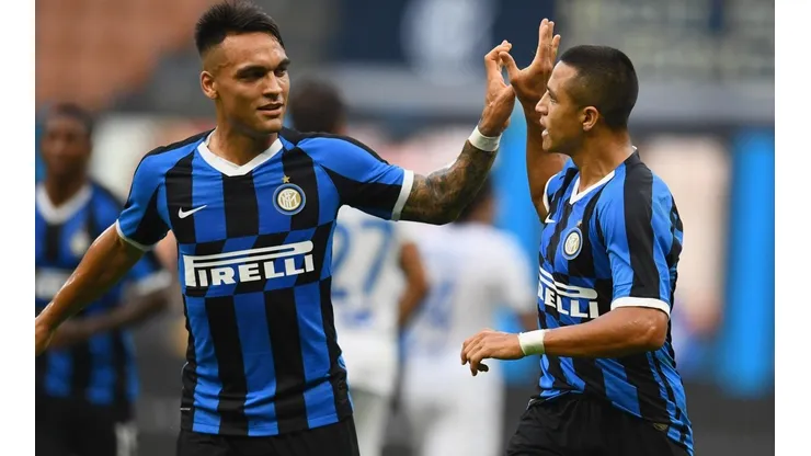 Lautaro y Alexis contra Brescia.