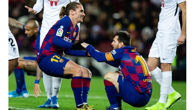 Antoine Griezmann junto a Lionel Messi