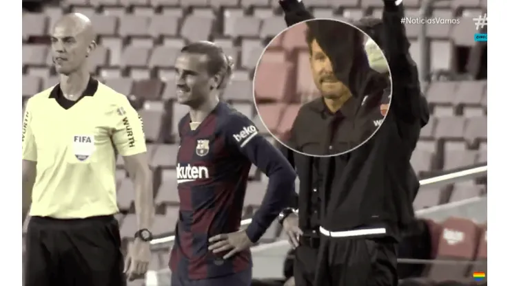 Simeone no puede creer que Griezmann juegue los descuentos en Barcelona.