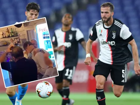 Sorprenden a Pjanic llorando en fiesta por su llegada al Barça