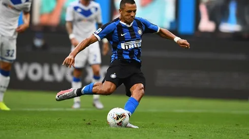 Alexis Sánchez acumula dos goles y cuatro asistencias en el Inter. La mitad del registro la obtuvo ante Brescia