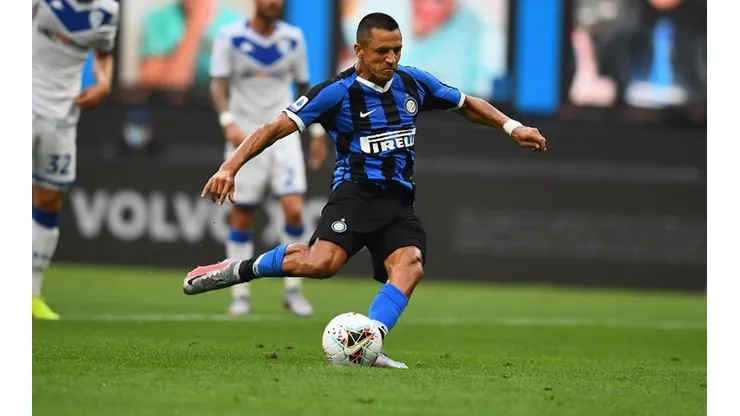 Alexis Sánchez acumula dos goles y cuatro asistencias en el Inter. La mitad del registro la obtuvo ante Brescia