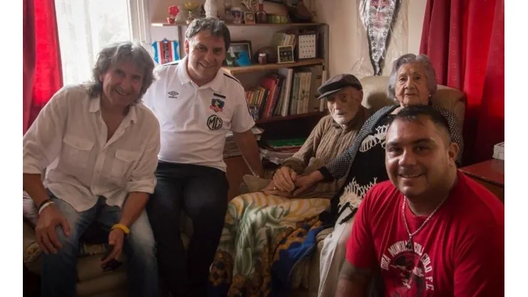 Luis Fernando Araya visitado por el Club Social de Colo Colo