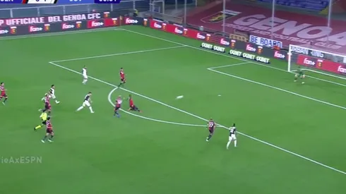 Cristiano Ronaldo remató a más de 100 KM/H ante el Genoa