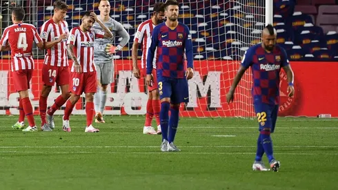 Vidal contra el Atlético.