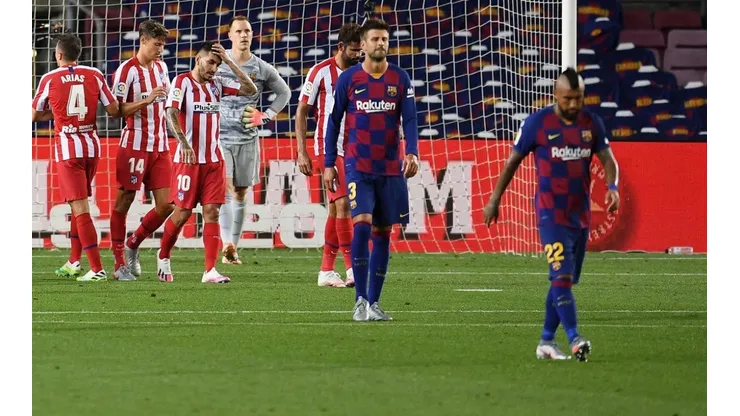 Vidal contra el Atlético.