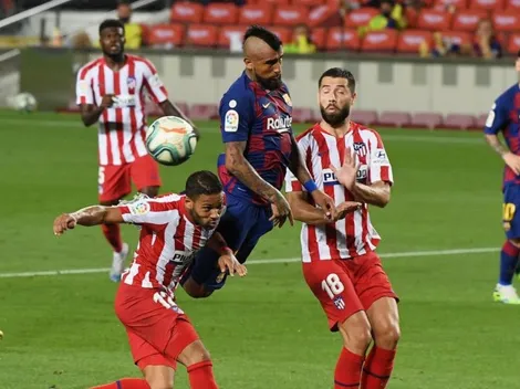 Barcelona con un Arturo Vidal intenso se enreda ante Atlético Madrid
