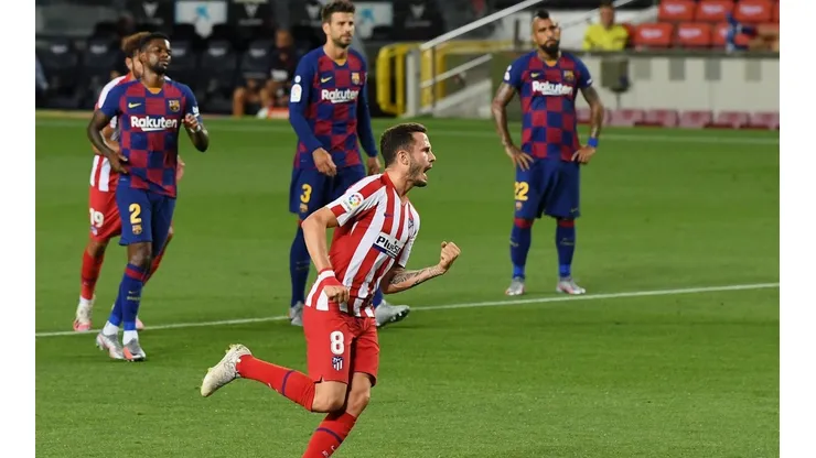 Gol del Atlético tras el penal de Arturo Vidal.