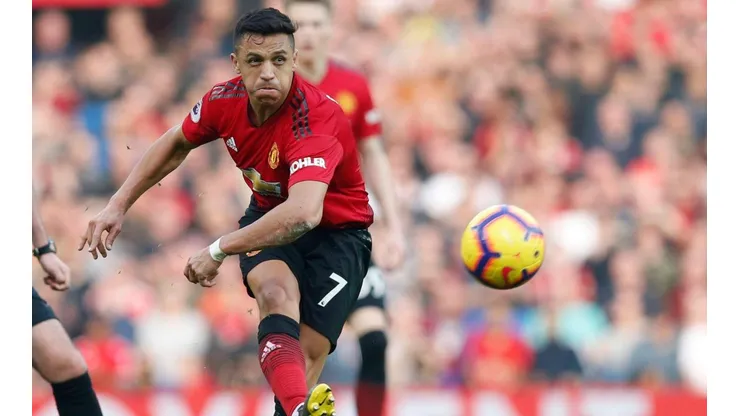 Alexis Sánchez marcó cinco goles en un año y medio con la camiseta de Manchester United