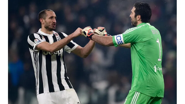 Giorgio Chiellini y Gigi Buffón, dos leyendas de la Juventus