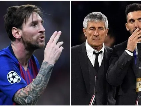 Polémico desprecio de Messi al ayudante de Quique Setién